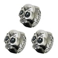 thumbnail image 1 of 3X Bronze Flip-Up Skull Cover Finger Ring Watch Stretchy Watchband for Unisex--Battery Included, perfect for Skull Lover, 1 of 7