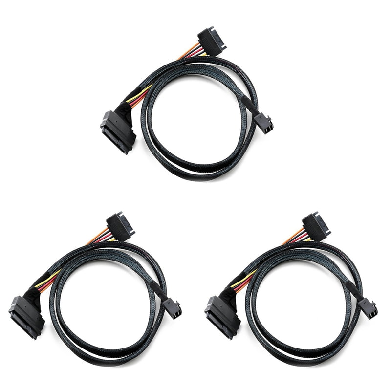 3X Built-in 12G Mini SAS HD to U.2 36P SFF-8643 to SAS U.2 SFF-8639 ...