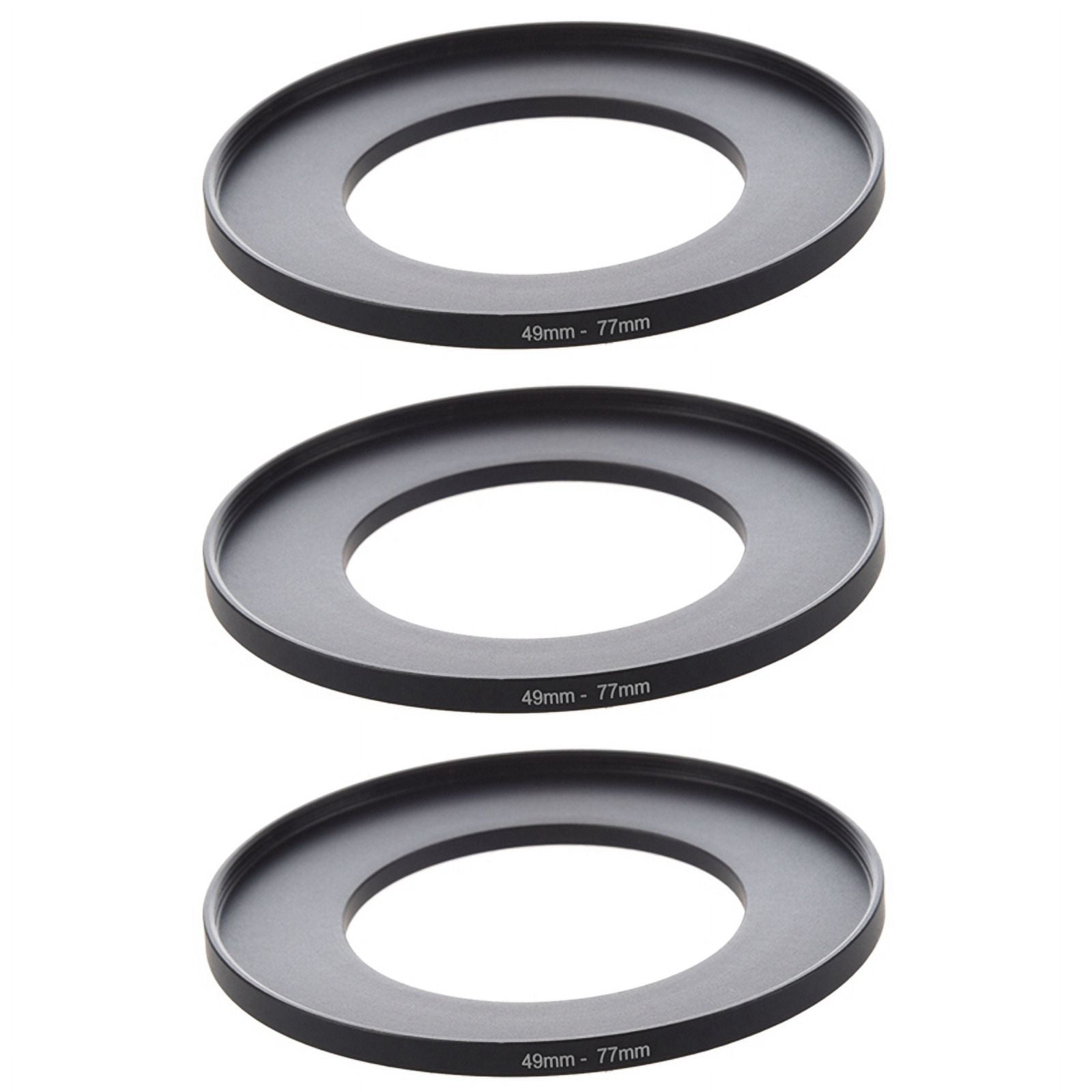 3X Camera Lens Filter Step Up Ring 49mm-77mm Adapter Black - Walmart.com