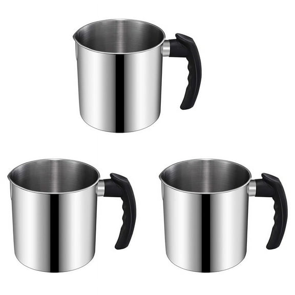 3X Candle Making Pouring Pot, 44 Oz Double Boiler Wax Melting Pot, Candle Making Pitcher, Heat- Handle