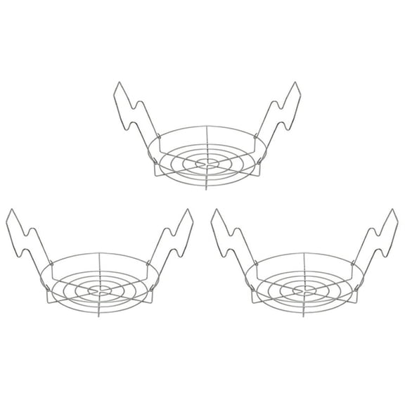 3X Canning Rack,Canning Jar Rack,Steamer Rack for Water Bath Canning or Pressure Canning,Fit for Kinds of Jars-Silver