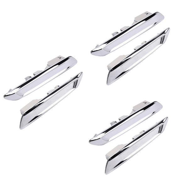 3X Car Front Left & Right Chrome Trim Molding for F10 F11 528I 535I 51137336645 51137336646