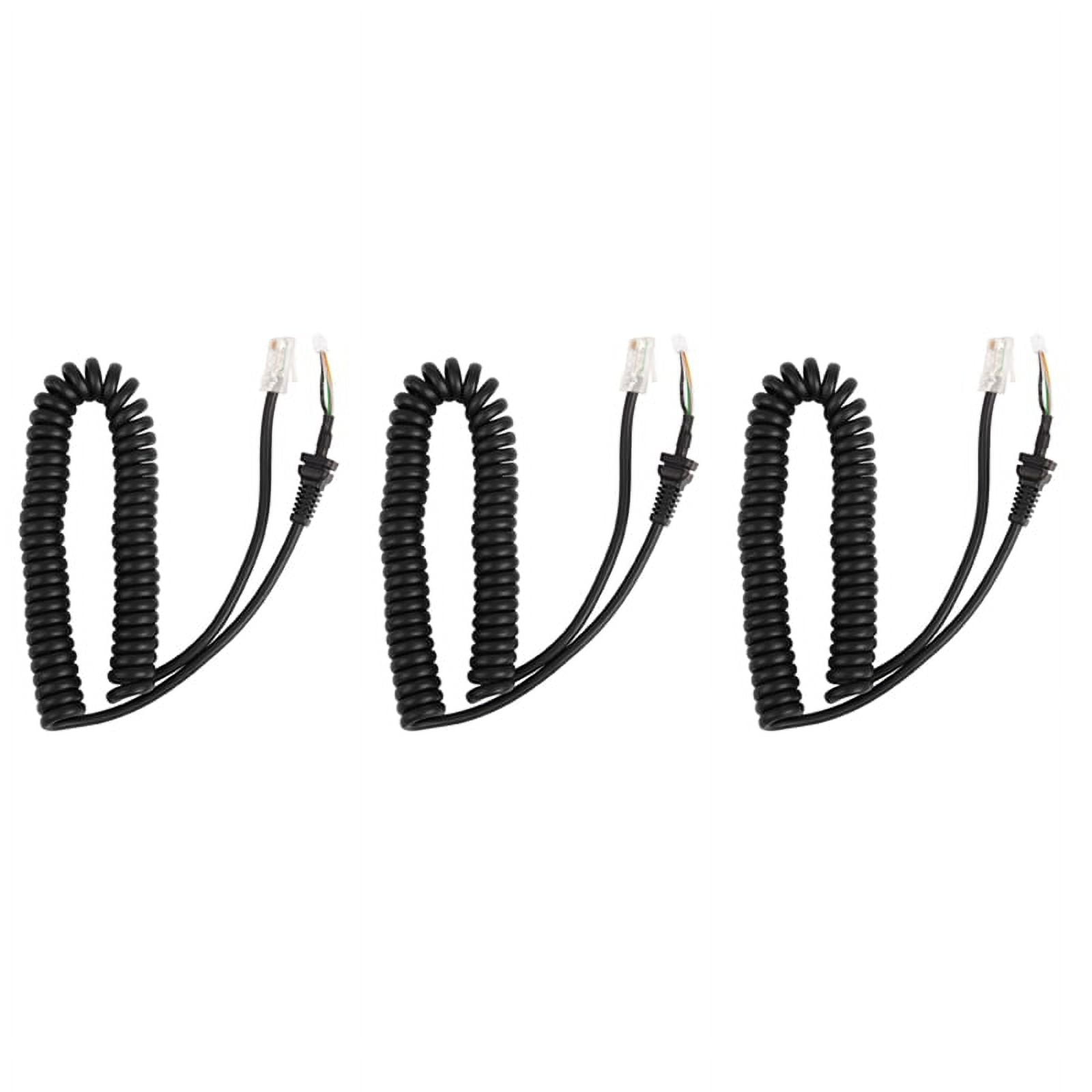 3X Car Hand Speaker Microphone Replacement Mic Cables Cord Wire for