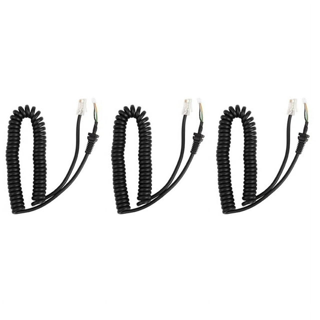 3X Car Hand Speaker Microphone Replacement Mic Cables Cord Wire for