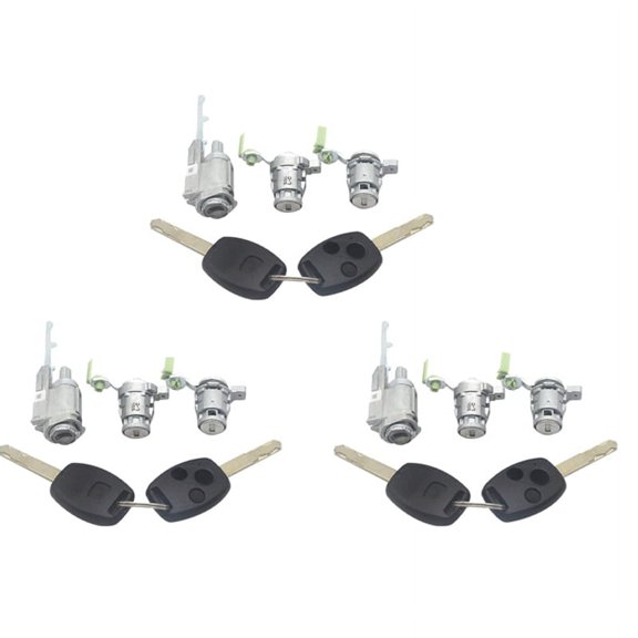 3X Car Ignition Switch Lock Ignition Switch Set Lock with Key for 2002-2006 72185-S9A-013