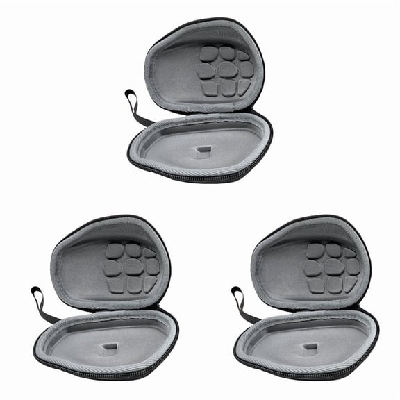 3X Carrying Bag Gaming Mouse Storage Box Case Pouch Shockproof Waterproof Accessories Travel for MX Master 3/3S,3 x Gaming Mouse Storage Box,Black
