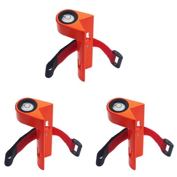 3X Centering Pole Carbon Fiber Pole Leveler Bubble Assembly RightAngle Level Strap Portable Vertical Level Orange