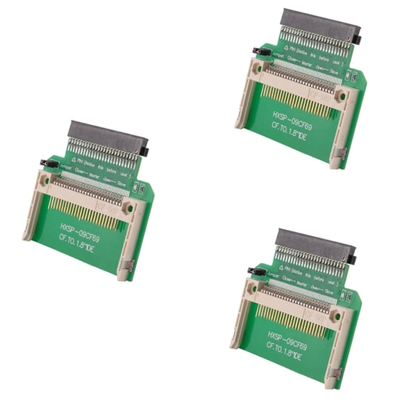 3X Merory Card Compact Flash to 50Pin 1.8 inch Ide Hard Drive Ssd Adapter
