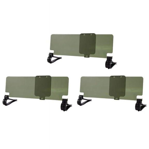 3X Clip on Car Anti Dazzle Glare Blocker Shade Visor Extension
