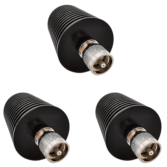 3X Coaxial Dummy Load 50W U Style UHF PL259 M Male Plug Connector 50 Ohm DC-500MHz
