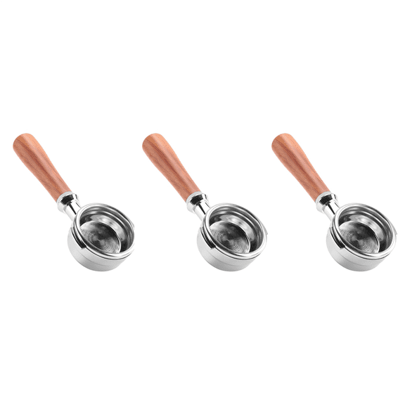 3X Coffee Bottomless Portafilter Machine Wood Handle Filter Accessories for -310/-510 K888