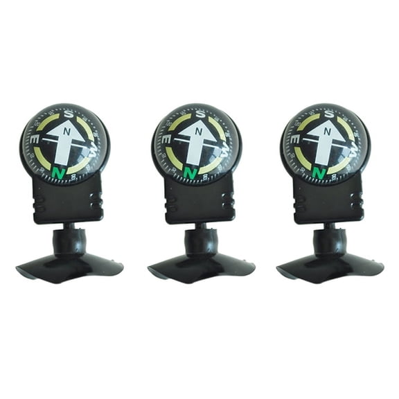 3X Compass Dashboard Dash Mount Navigation Car Boat Truck Suction Black