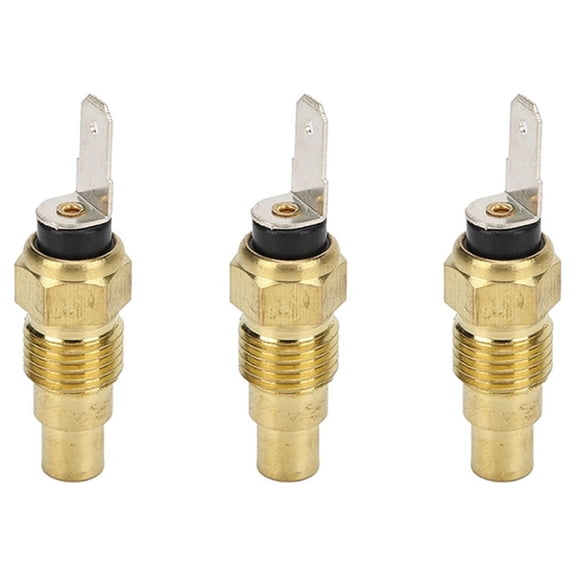 3X Coolant Temperature Sensor Cooling Temp Sender for 25080-89907,3 x Water temperature sensor,gold