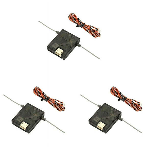 3X DSMX Receiver Satellite for AR6210 AR8000 AR9020 AR12120 Receiver