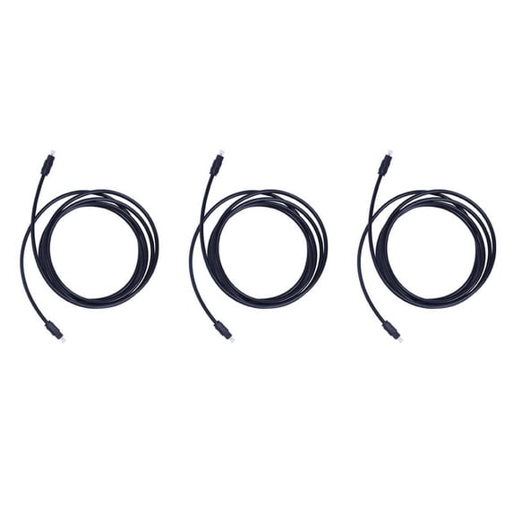 3X Digital Fiber Optical Optic Audio SPDIF DVD TosLink Cable Lead Cord Length:2M