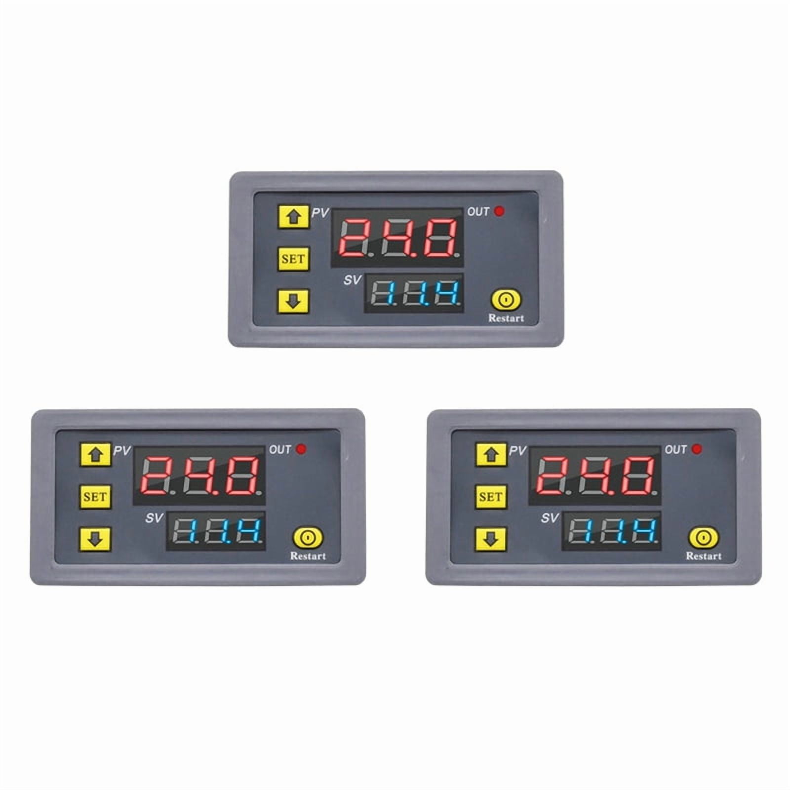 3X Digital Time Delay Relay LED Display Cycle Timer Control Switch ...