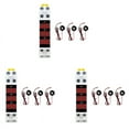thumbnail image 1 of 3X Din Rail Mount 3 Phase Ampere Meter Mini Modular Current Meter Gauge Indicator LED Digital Display Detector Ammeter, 1 of 4