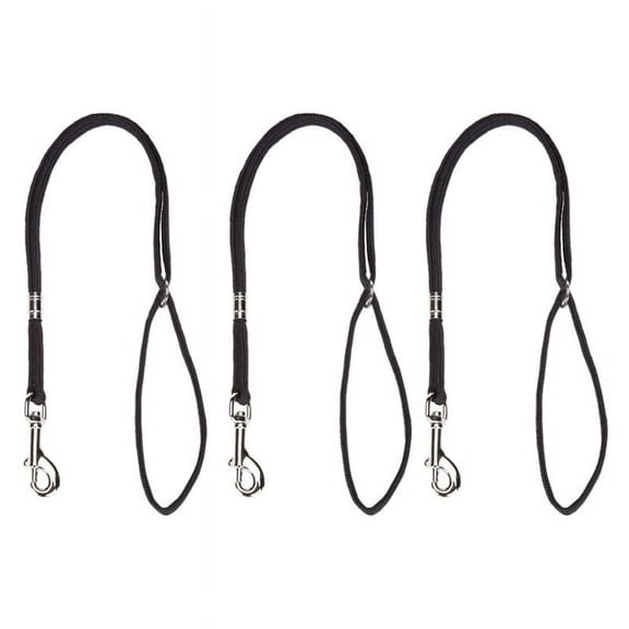 3X Dog Pet Cat Animal Noose Loop Lock Clip Rope for Grooming Table Arm Bath 52cm,3 x Pet Noose Loop,Black
