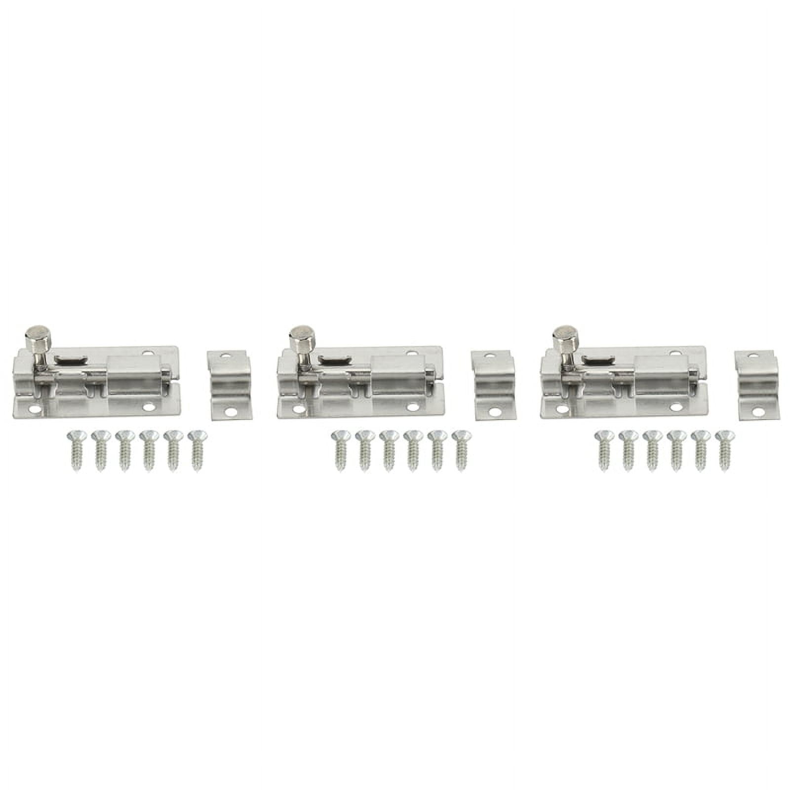 3X Door Lock Slide Bolt for Bathroom, Toilet, Shed, Bedroom, Furniture ...