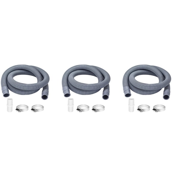 3X Drain Hose Extension for Washing Machines,2M Universal Machine