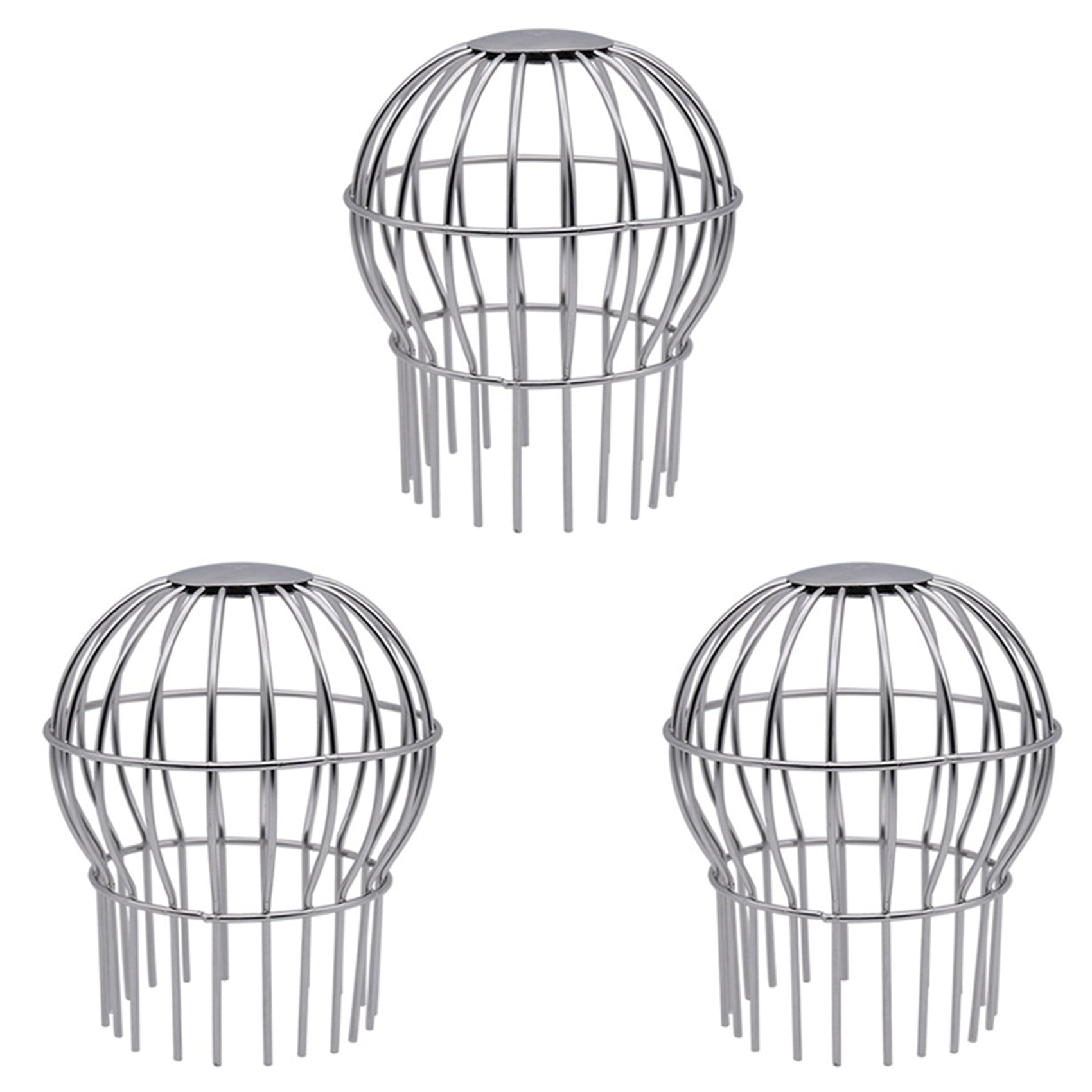 3X Drain Outdoor Roof Anti Blocking Line Cap Round Net Cover Drainage