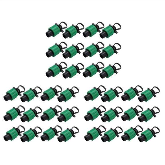 3X Drip Irrigation Tubing End Cap Plug 1/2Inch Universal End Cap Fitting,for with 16mm Drip Tape Tubing Sprinkler System
