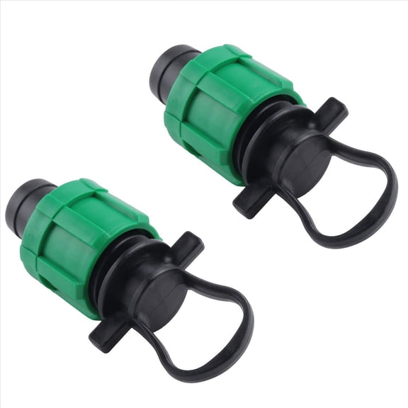 3X Drip Irrigation Tubing End Cap Plug 1/2Inch Universal End Cap Fitting,for with 16mm Drip Tape Tubing Sprinkler System
