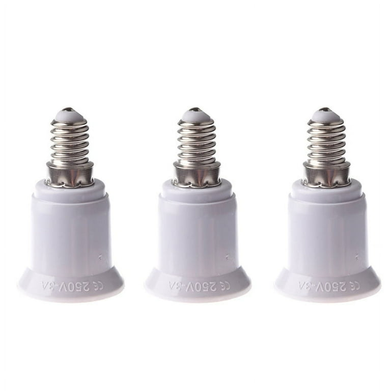 3X E14 E27 LED Light Lamp Screw Bulb Socket Adapter Converter