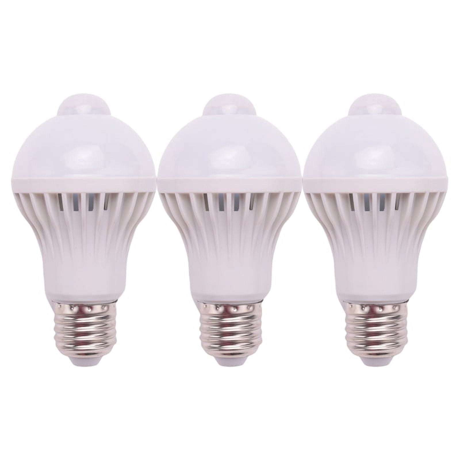 Led Sensor Bulb 3X E27 LED Bulb Light Motion Sensor Light LED PIR Motion Sensor Lamp ...
