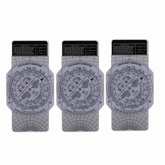 3X E6B Flight Computer Aviation Plotter Circular Slide Rule Used in Aviation Flight Training Pilot Training, Internships