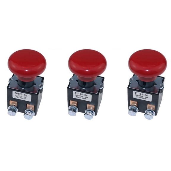 3X ED125-36 48V 125A Emergency Disconnect Stop Switch for EZ30 E30 D40 111551000800 Electric Forklift Stacker