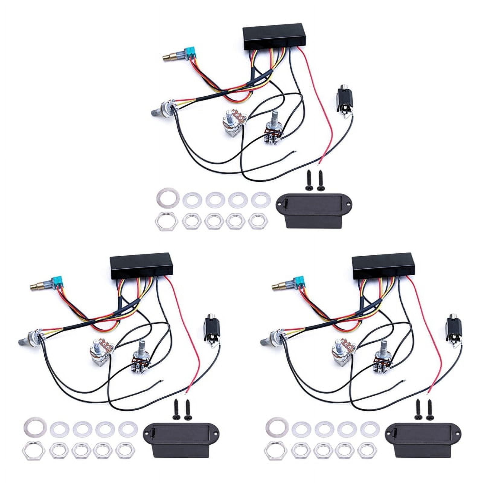 3X EQ-B21T Electric Guitar Bass Active Pickup Electric Guitar Bass Line Instrument Accessories