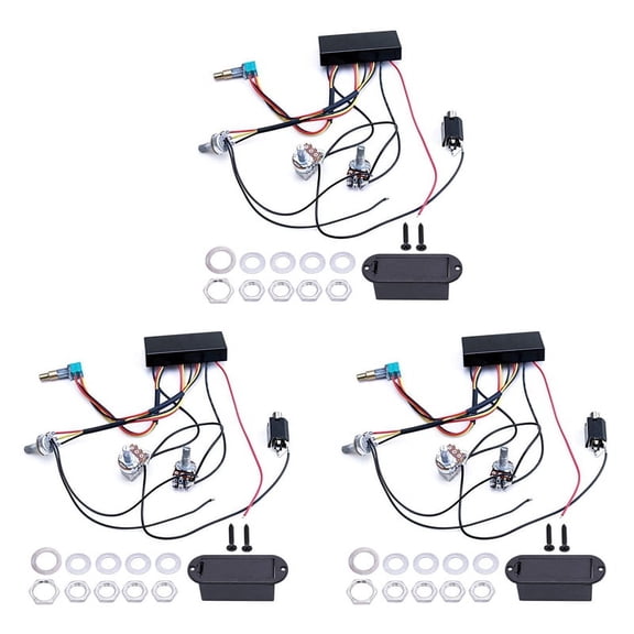 3X EQ-B21T Electric Guitar Bass Active Pickup Electric Guitar Bass Line Instrument Accessories