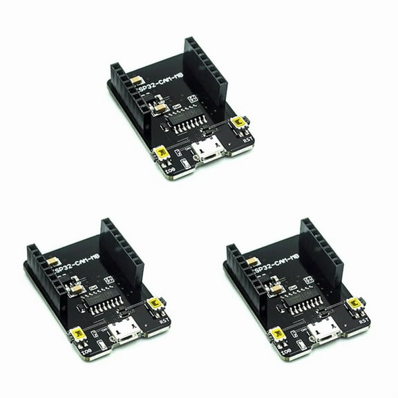 3X ESP32-CAM Development Board ESP32-CAM Base Plate Ideal for IoT Projects,3 x ESP32-CAM Base Plate,Black