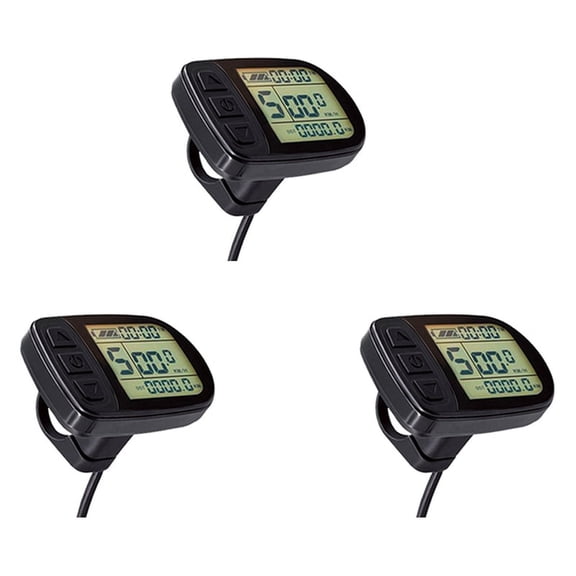 3X Ebike KT-LCD5 Display 24V36V48V72V 5 Pin Waterproof Connector Display for Electric Bicycle Intelligent Control Panel