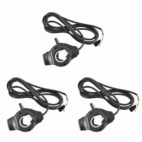3X Ebike Thumb Throttle with LCD Display, Speed Control Handlebar Grips Electric Bike Accessories
