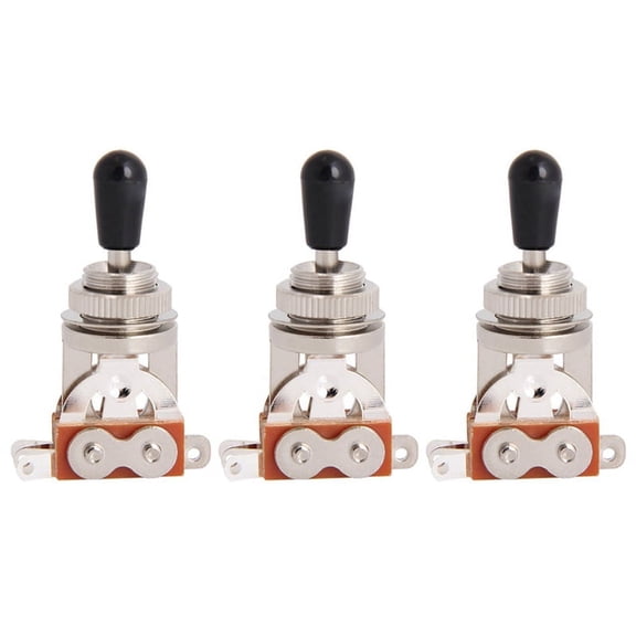 3X Electric Guitar Toggle Switch 3 Way in Black (Rhythm Treble) Pickup