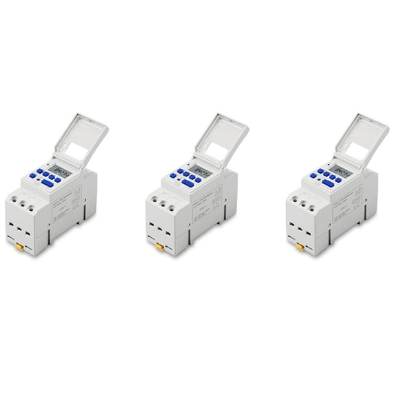 3X Electronic Weekly Programmable Digital Industrial Time Switch Relay ...