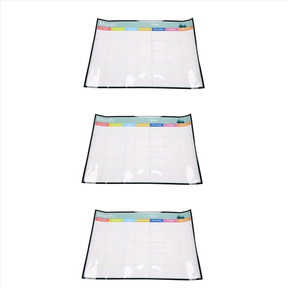 3X Erasable Magnetic Whiteboard Dry Erase Board Magnets Fridge Refrigerator To-Do List Monthly