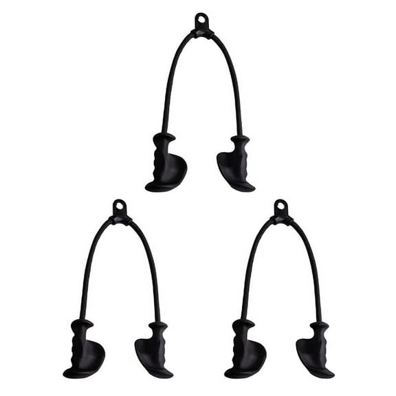 3X Ergonomic Triceps Rope Pull Down with Anti-Slippery Natural Rubber Grip for More Muscle Fibers-Gym Rope
