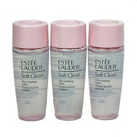 3X Estee Lauder Soft Clean Silky Hydrating Lotion Toner for Dry Skin 1oz Each