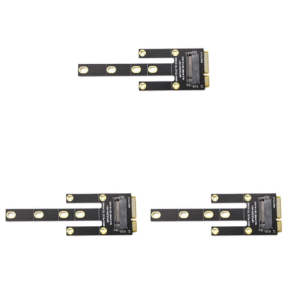 3X Expansion Card MPCIE to KEY-M Expansion Slot MINIPCI-E to NVME M2 Adapter Card WIFI Interface to M.2 Disk