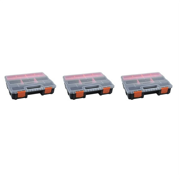 3X F-290 Portable Plastic Tool Parts Box Screw Storage Box Electronic Component Box Compartment Box Material Box