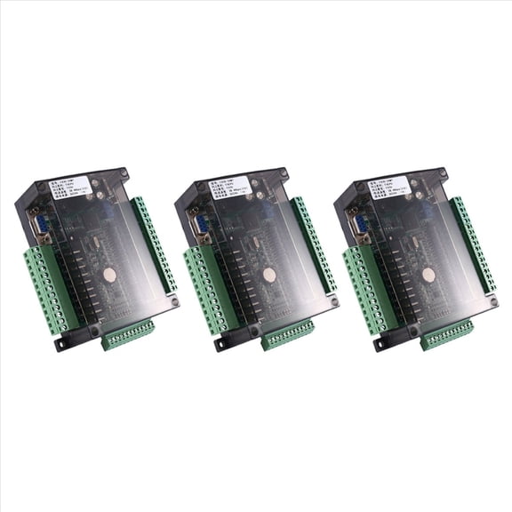 3X FX3U-24MT PLC Industrial Control Board 14 Input 10 Output 6AD 2DA with 485 Communication and RTC(B),3 x FX3U-24MT-RS485-RTC control board