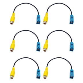 3X Fakra Reversing AV-IN Camera Video Connection RCA Cable Parking Adapter - Fakra to RCA Video Cable Adapter