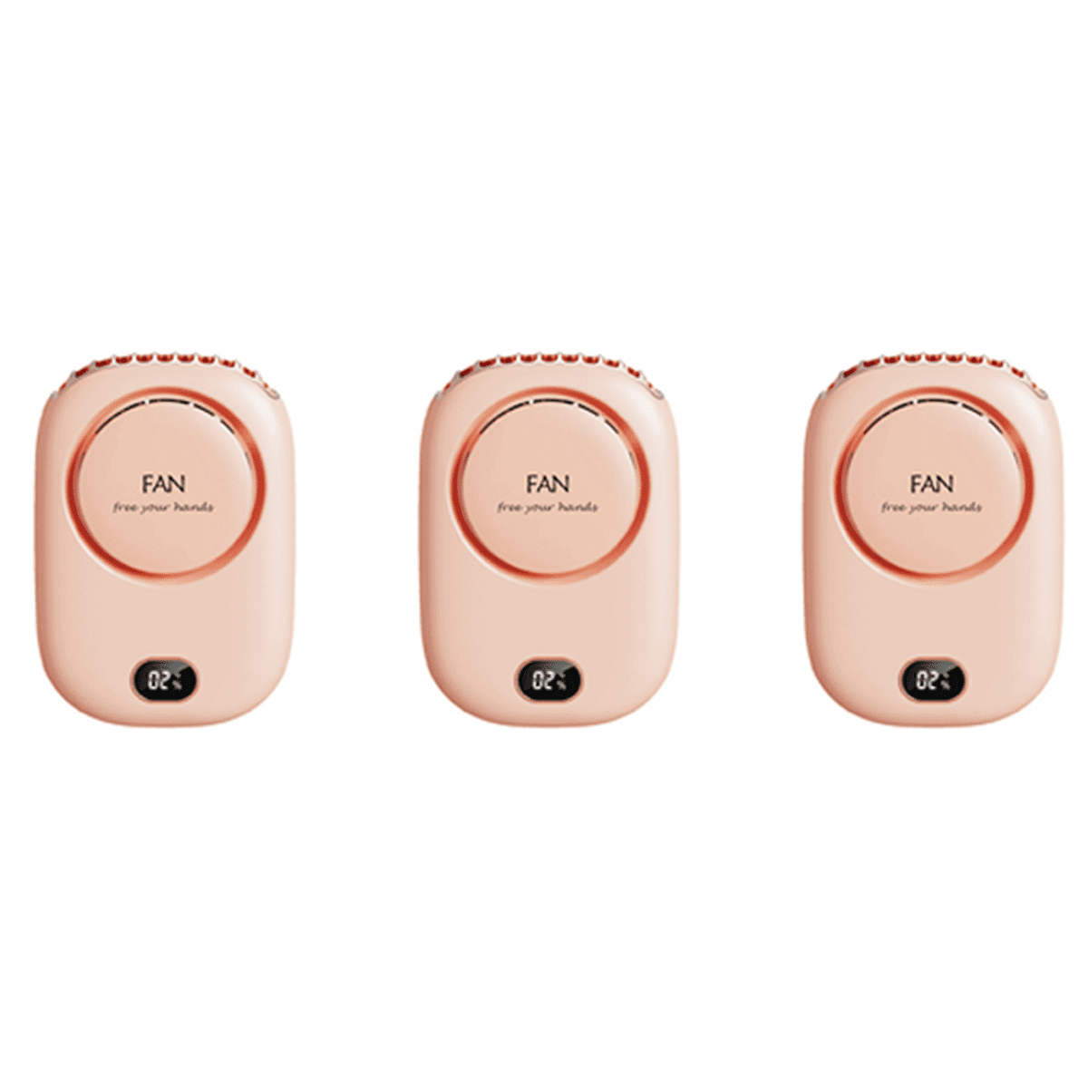 3X Fan Mini USB Cooler Rechargeable Ventilador Travel Handheld Portable Silent Small Electric Cooling Fans Pink