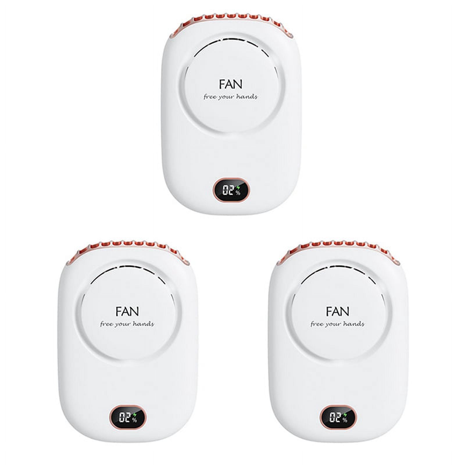 3X Fan Mini USB Cooler Rechargeable Ventilador Travel Handheld Portable Silent Small Electric Cooling Fans White