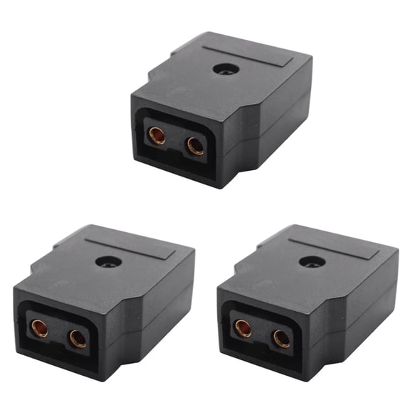 3X Female D-Tap P-Tap Power Type B Rewirable Diy Socket for Camcorder Rig Power Cable V-Mount (Female D-Tap Plug)