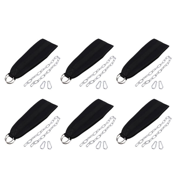 3X Fitness Equipments Dip Belt Weight Lifting Gym Body Waist Strength Training Power Building Dipping Chain Pull Up,3 x Weightlifting sling,black