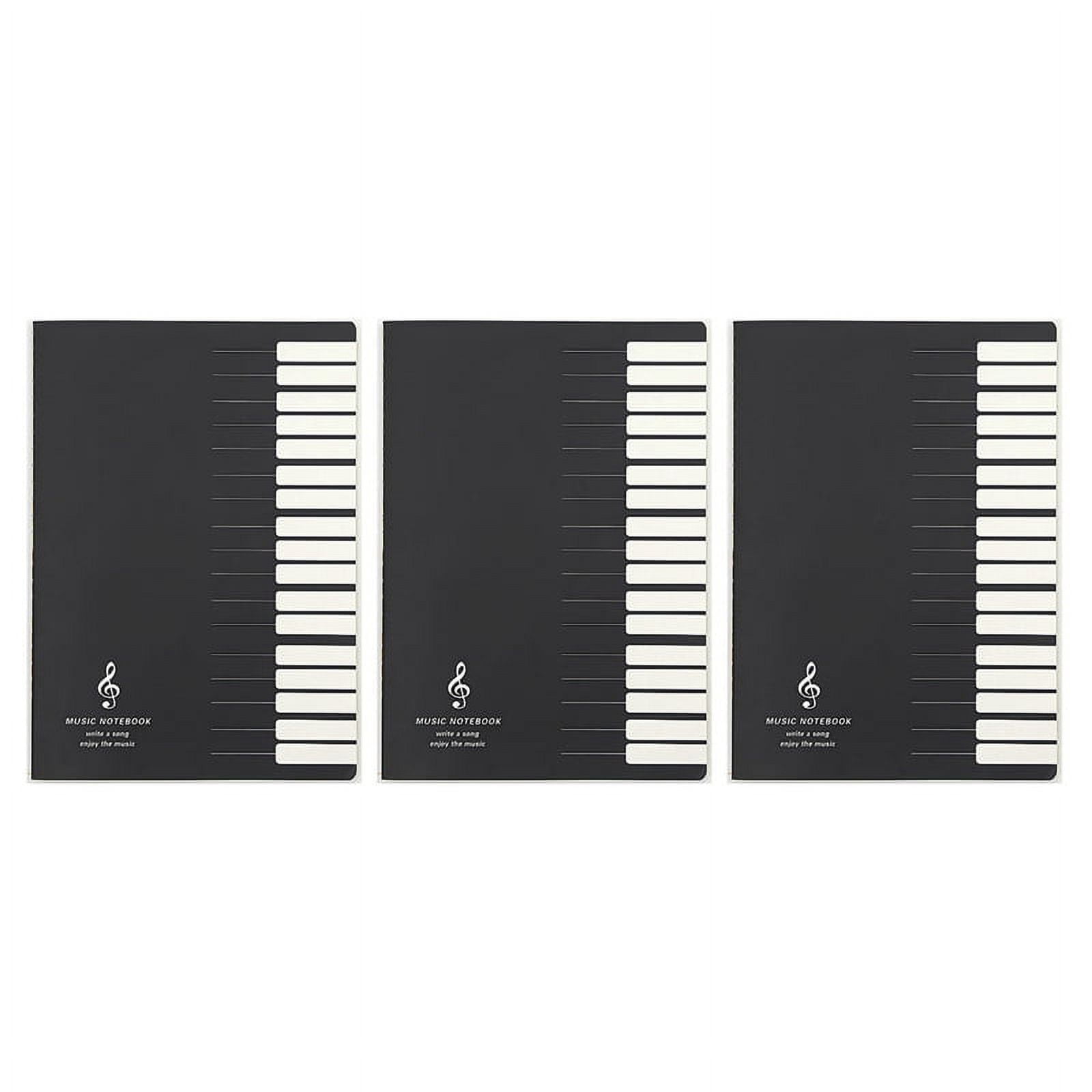 3X Five Lines Music Notes Notebook Music Tab Staff Stave Notebook